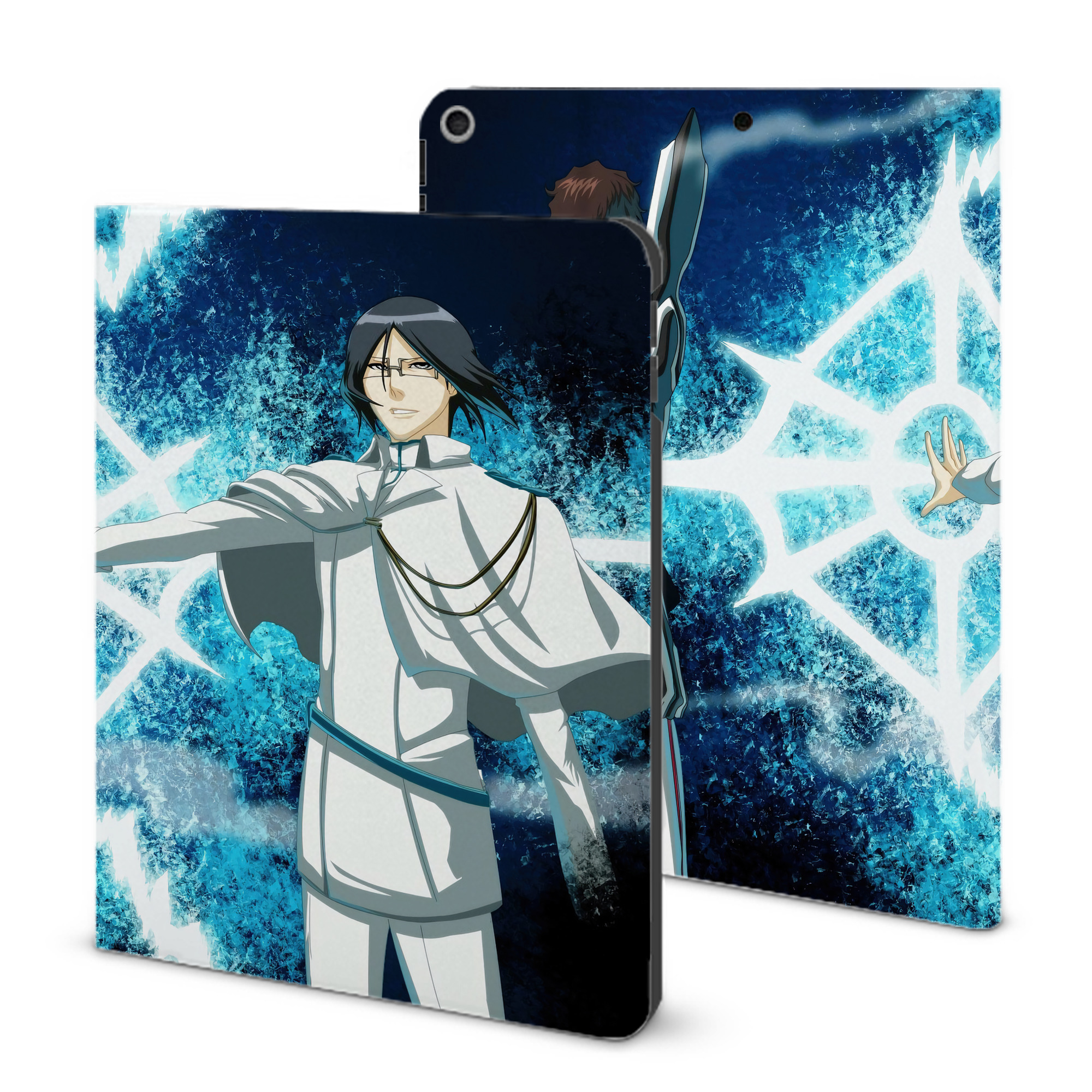 （画像用） ブリーチ BLEACH IPad ケース ブック型 PUレザー TPU 耐衝撃 軽量 薄型 ペン収納なし 全面保護 IPad 各モデル対応